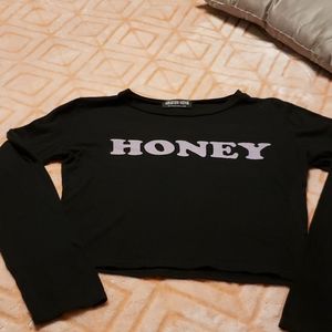 Size S long sleeved HONEY shirt